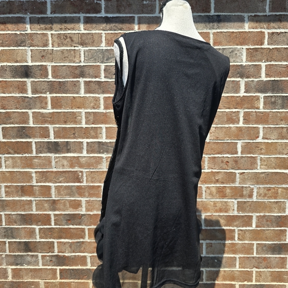 Fringe Flapper Dress With Crystals - Picture 6 of 10